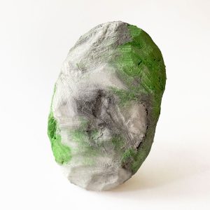 Green Grey Double Needle Brooch