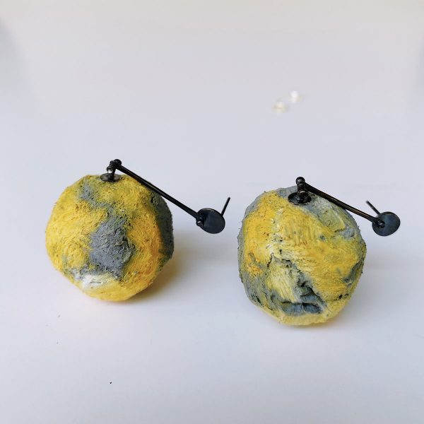 Orange Universe Earrings