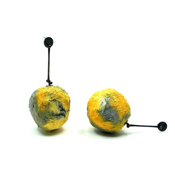 Orange Universe Earrings - Image 2