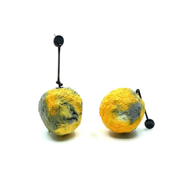 Orange Universe Earrings - Image 3