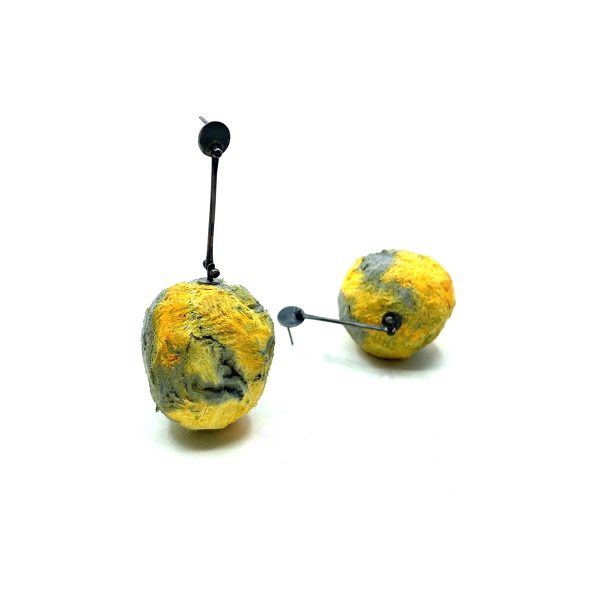 Orange Universe Earrings - Image 4